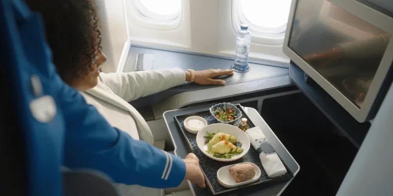Inteligência artificial ajuda a combater o desperdício de alimentos em voos da KLM