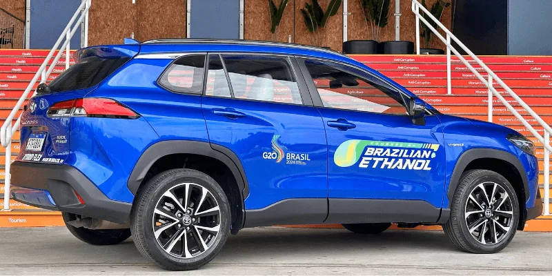Toyota do Brasil demonstra benefícios da tecnologia híbrida flex durante o G20