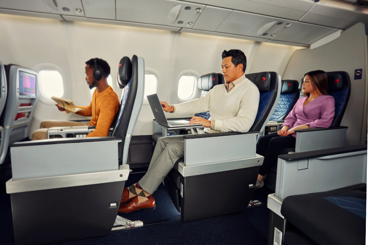 Delta lança cabine Premium Select em voos entre Nova York-JFK e Los Angeles