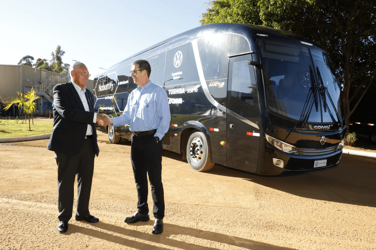 CBMM, Toshiba e Volkswagen Caminhões e Ônibus apresentam protótipo de ônibus elétrico com bateria de carregamento ultrarrápido