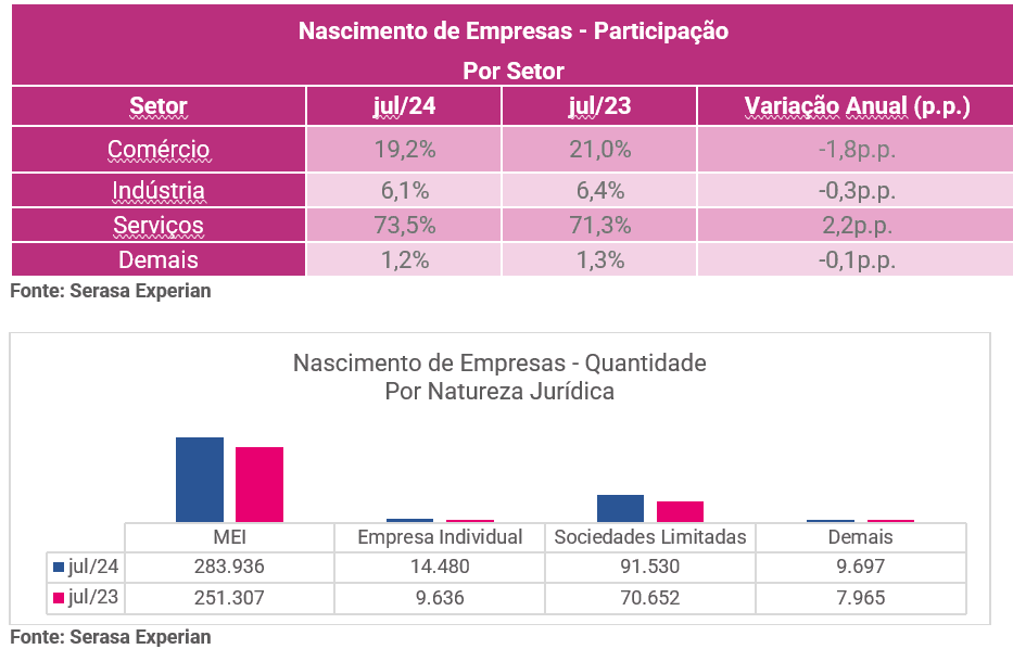 image-4 Quase 400 mil novas empresas foram criadas em julho no Brasil, revela Serasa Experian