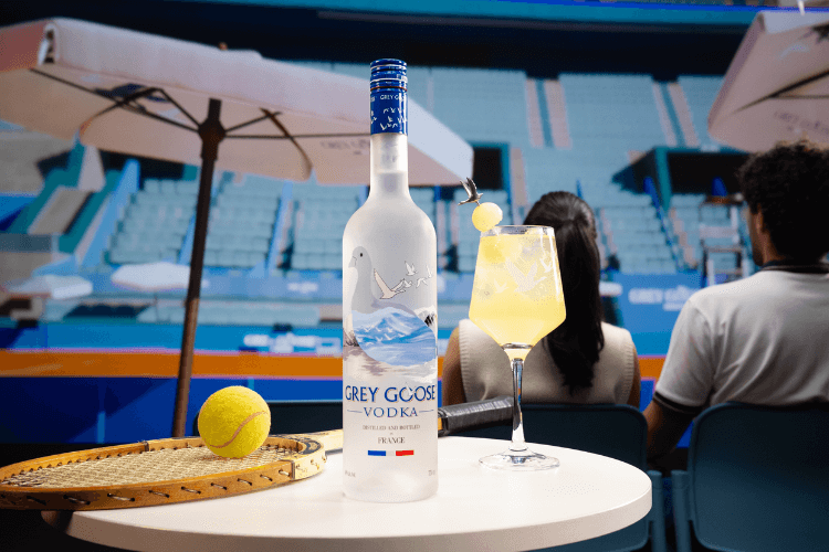 Grey Goose reforça sua presença no universo do tênis com o patrocínio ao Rio Open 2025