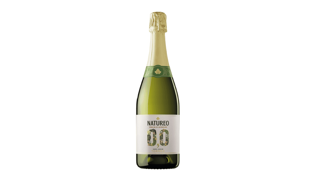 Natureo Sparkling 0.0%, novo espumante sem álcool da Familia Torres, lançado no Brasil pela Berkmann Wine Cellars