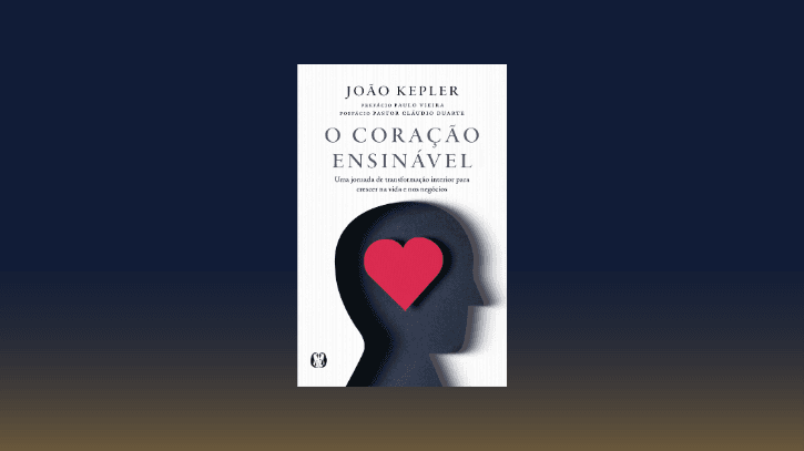Capa do livro O coração ensinável, de João Kepler