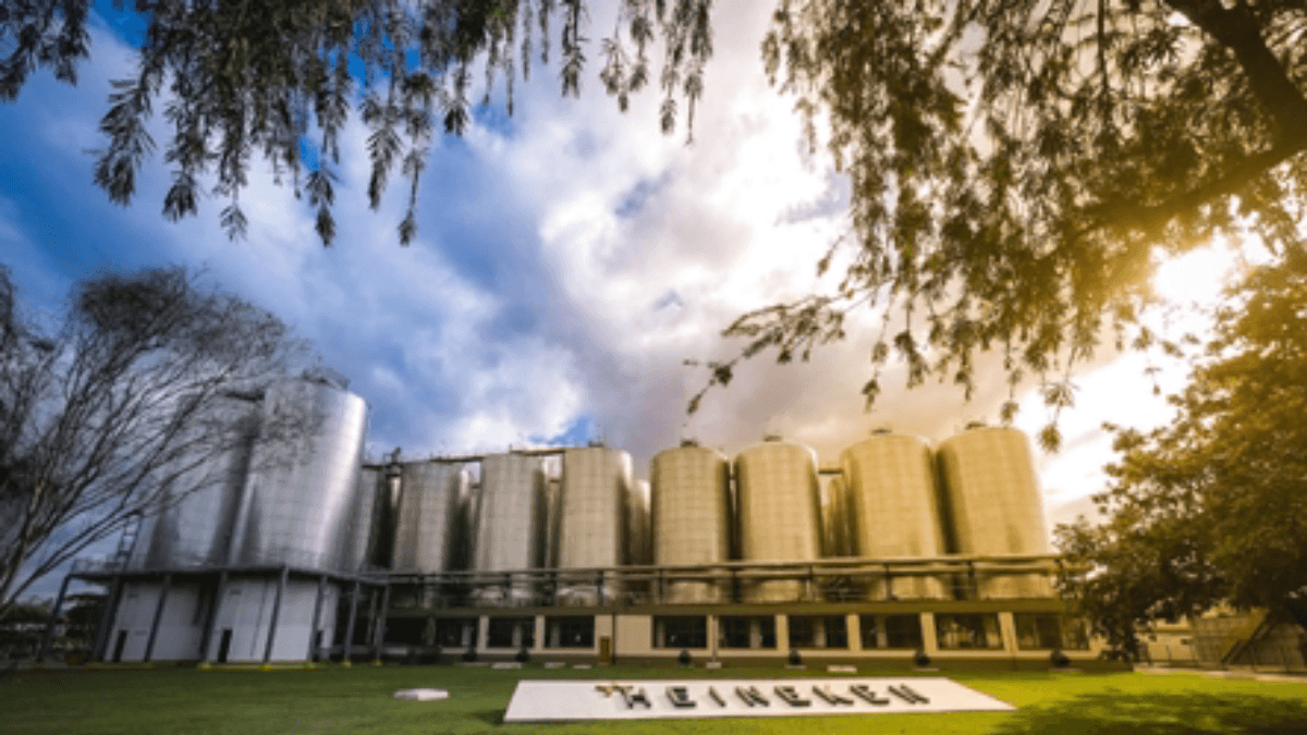 Projeto 3D da fachada da cervejaria do Grupo HEINEKEN em Jacareí
