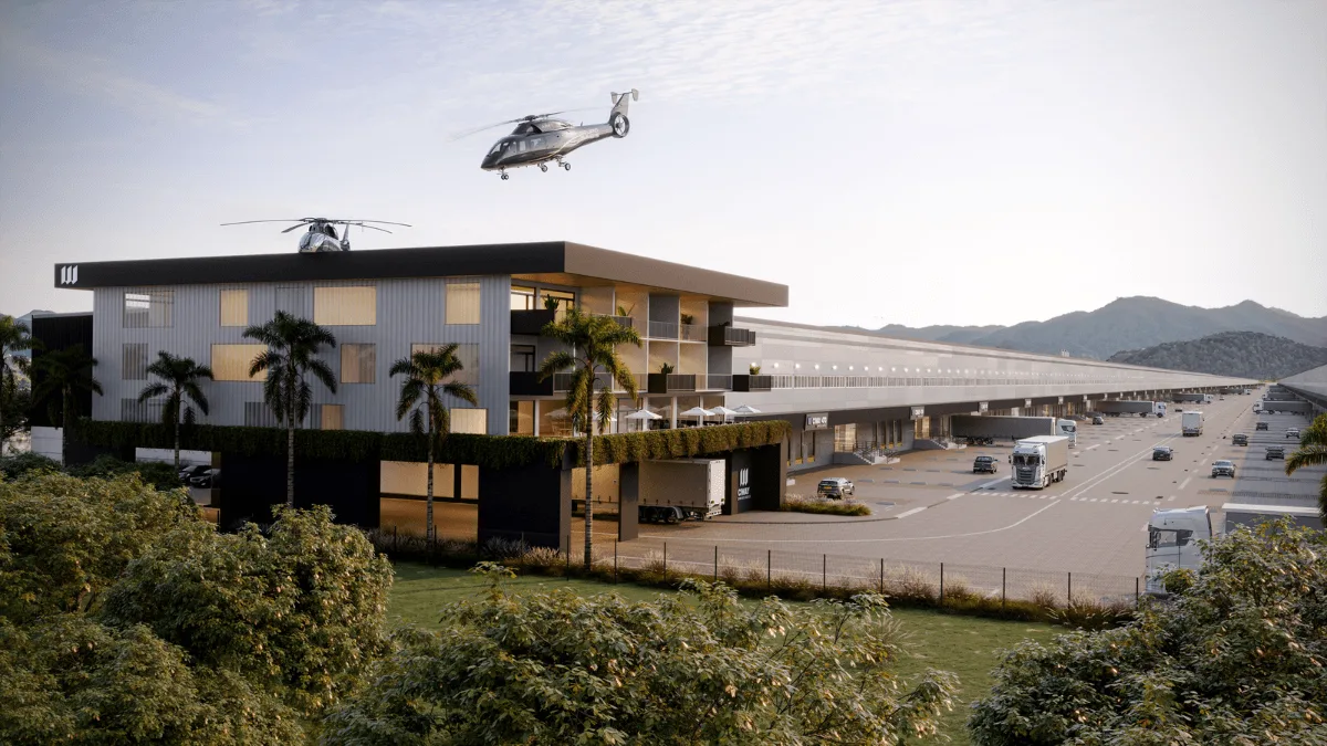 Galpão logístico de alto padrão em complexo empresarial